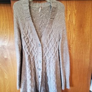 Free People Knit Button up cardigan